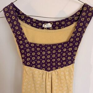 American Eagle Outfitters Purple and Yellow Top